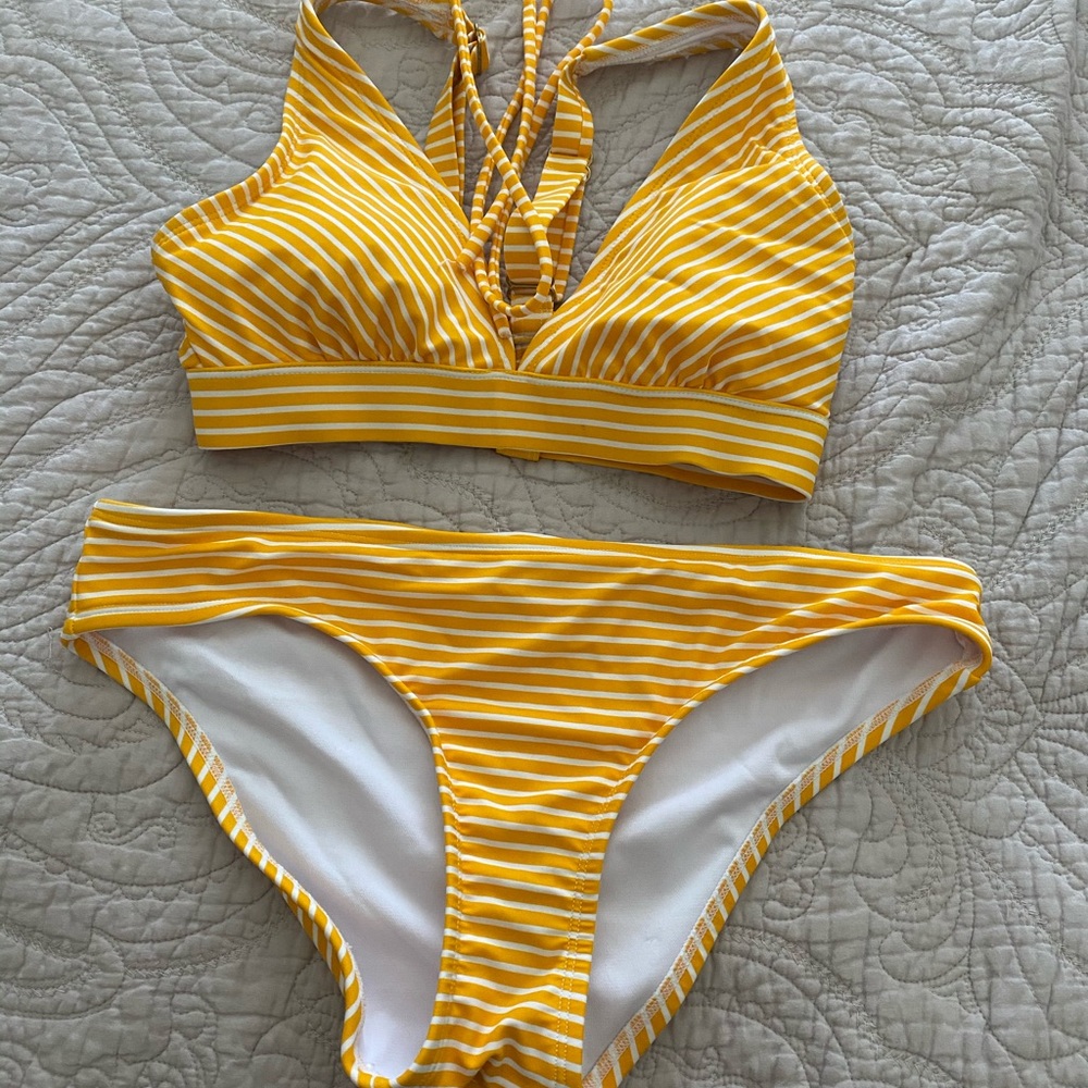 yellow bikini